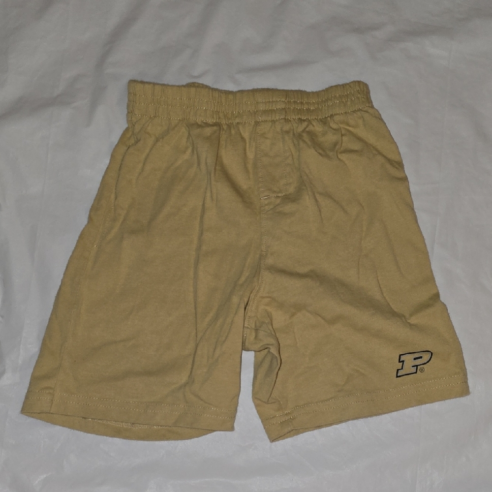 Pro Edge Boys Tan Purdue Shorts with Logo 4T